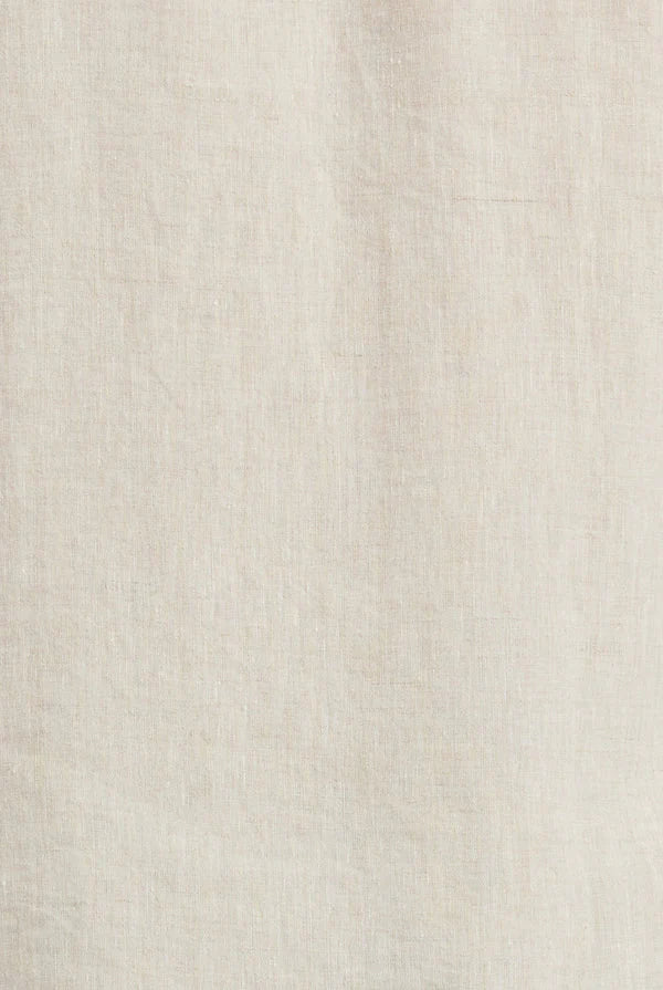 ハンプトン リネンショートスリーブシャツ - Oatmeal