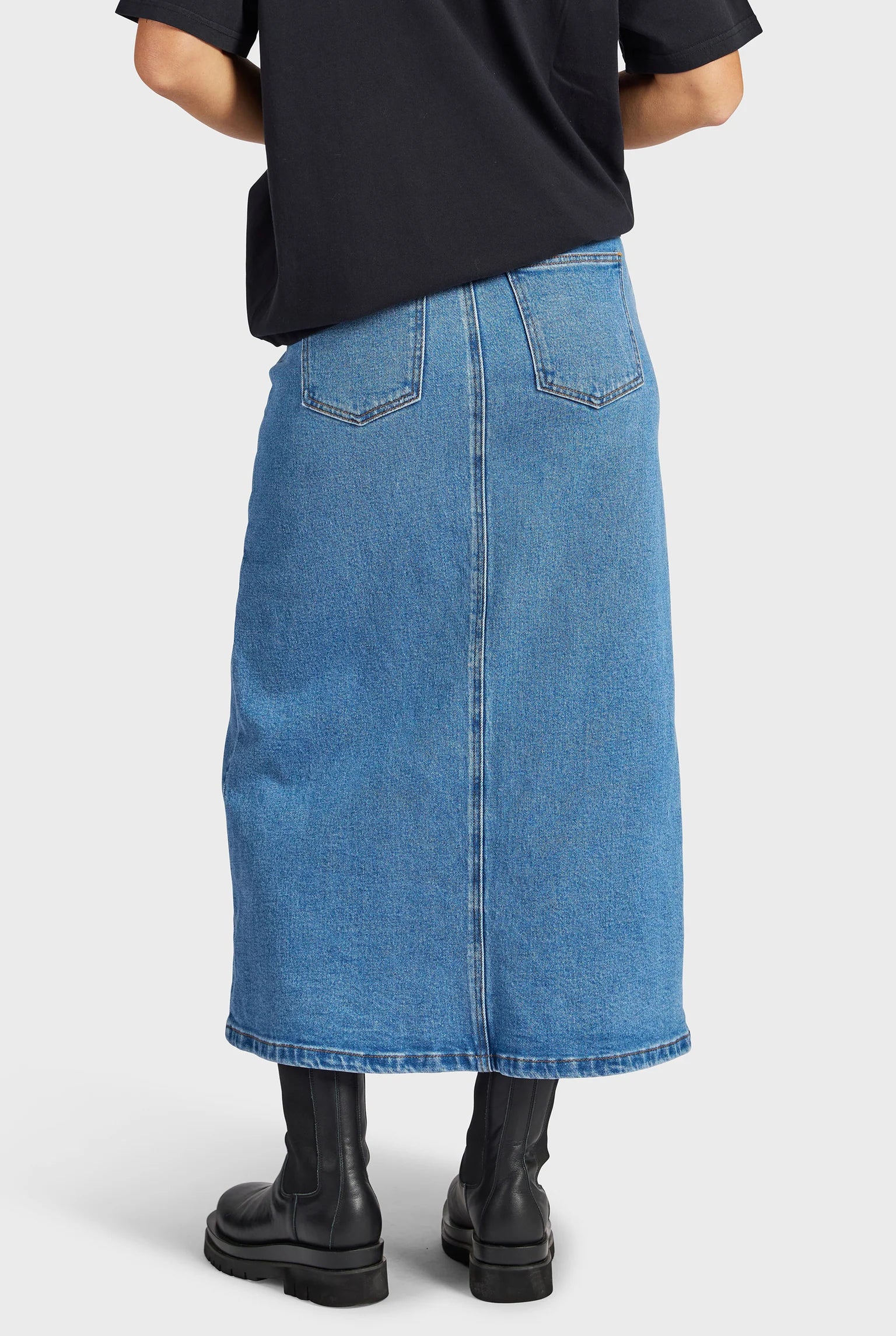 オースティン デニムスカート - Mid Wash