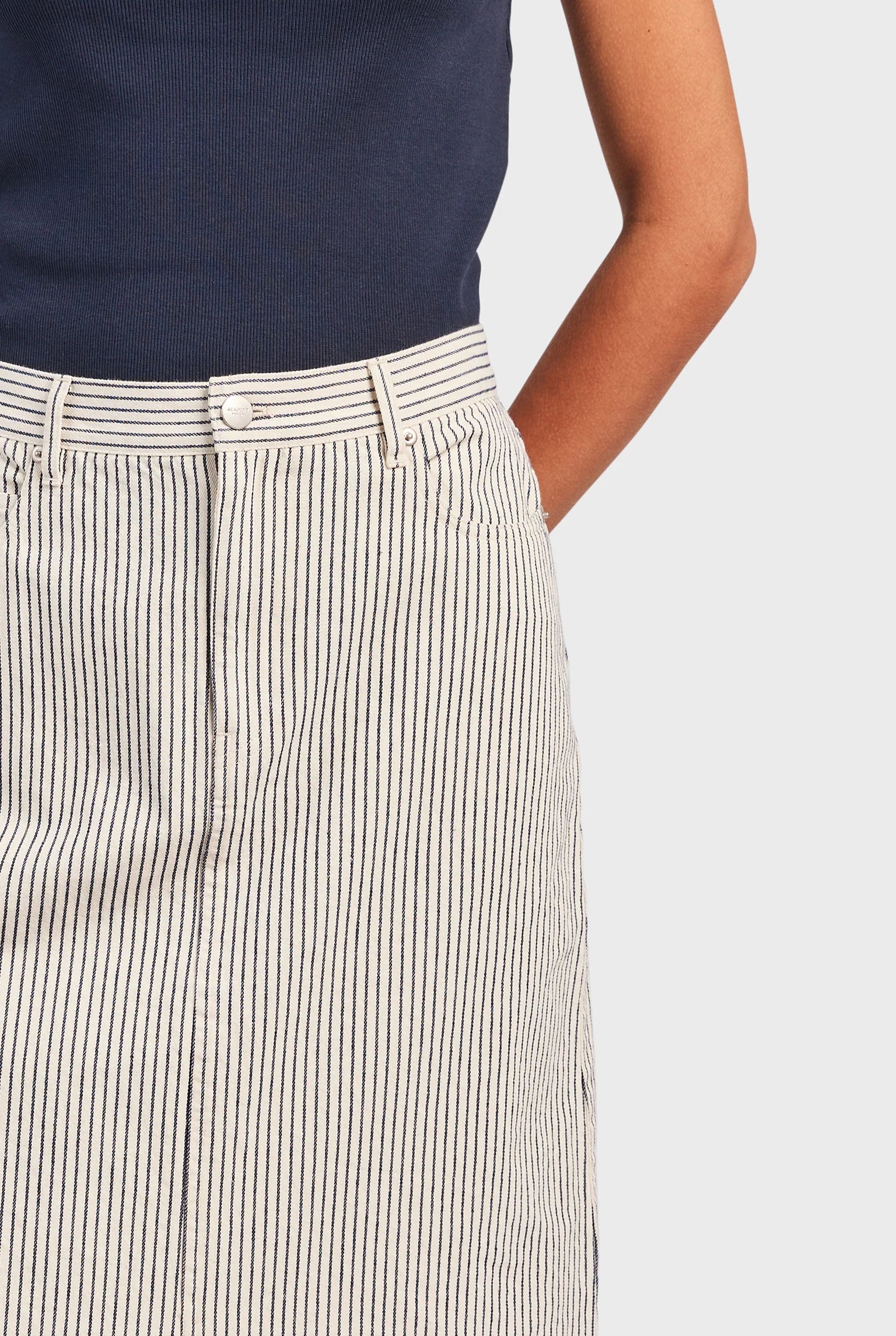 オースティン ストライプスカート - Off White/Navy Stripe