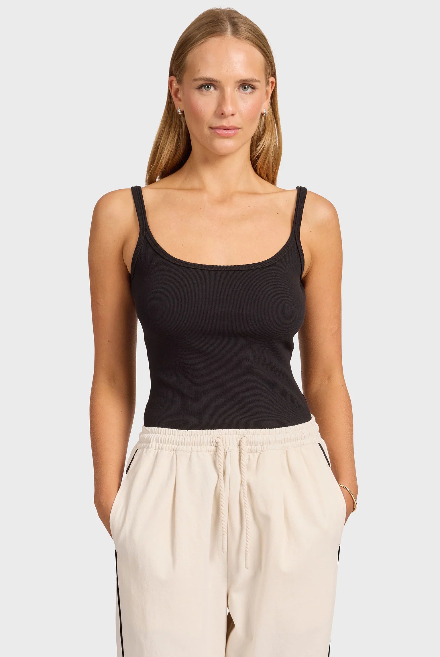 チャーリー リブタンク - Black