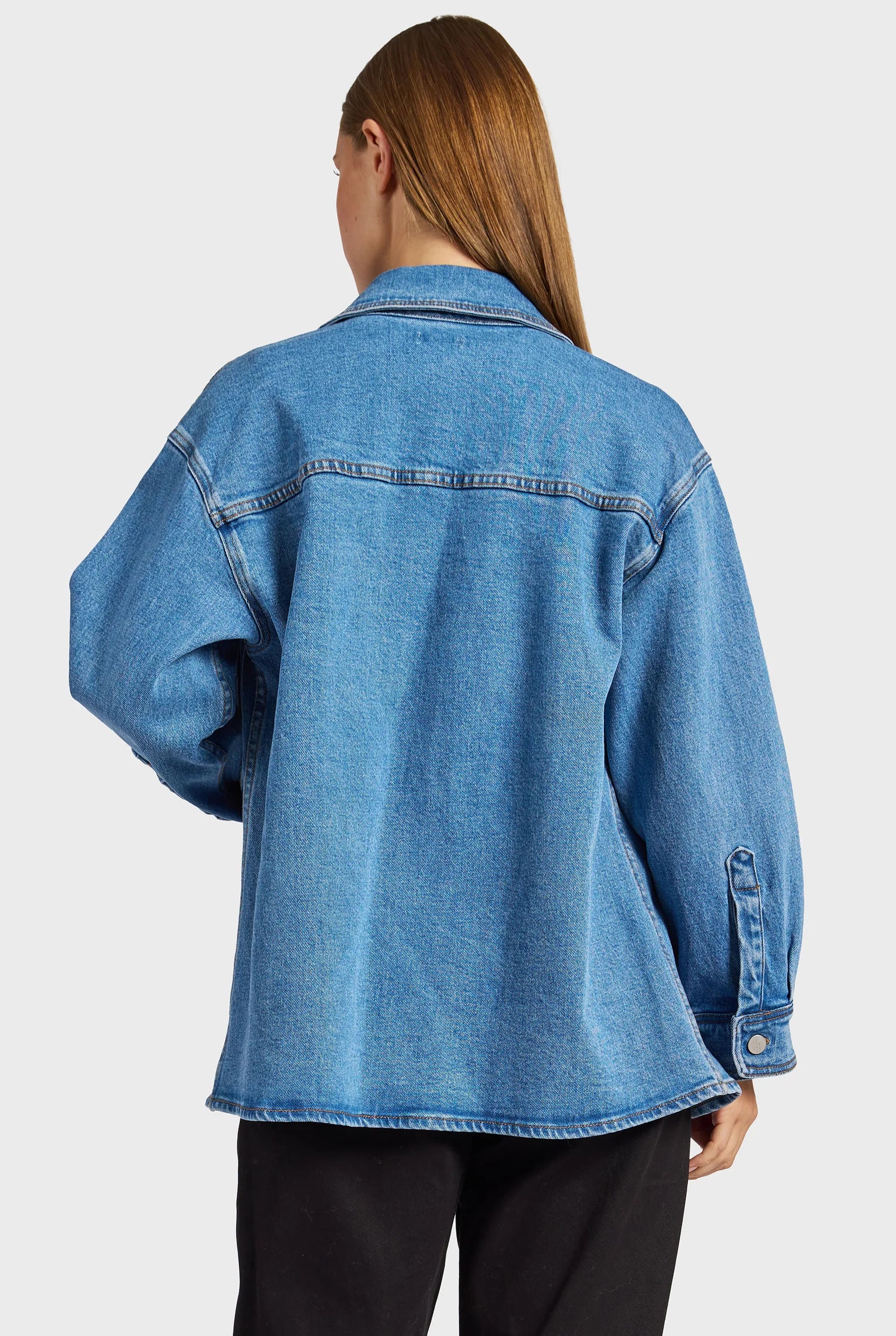 ドロレス デニムオーバーシャツ - Mid Wash