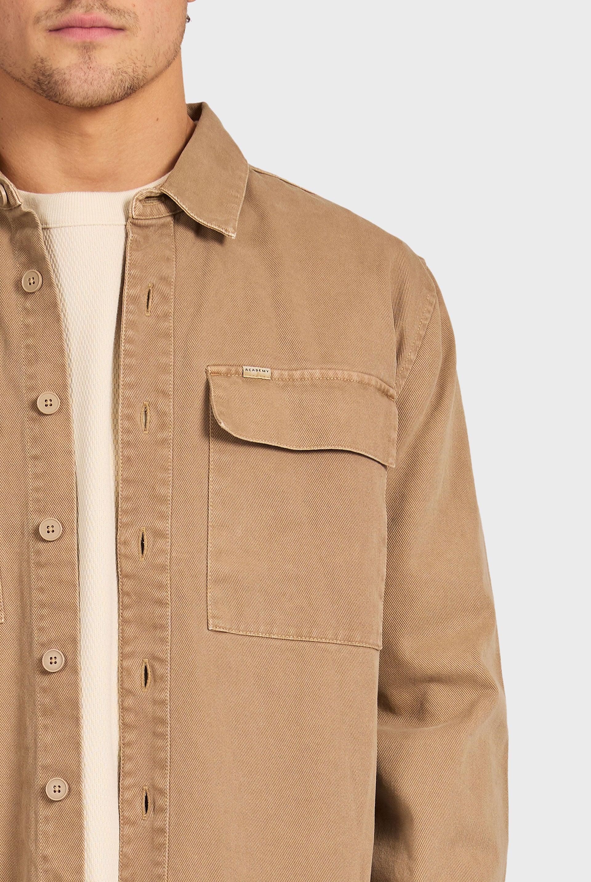 エッセンシャル オーバーシャツ - Warm Taupe