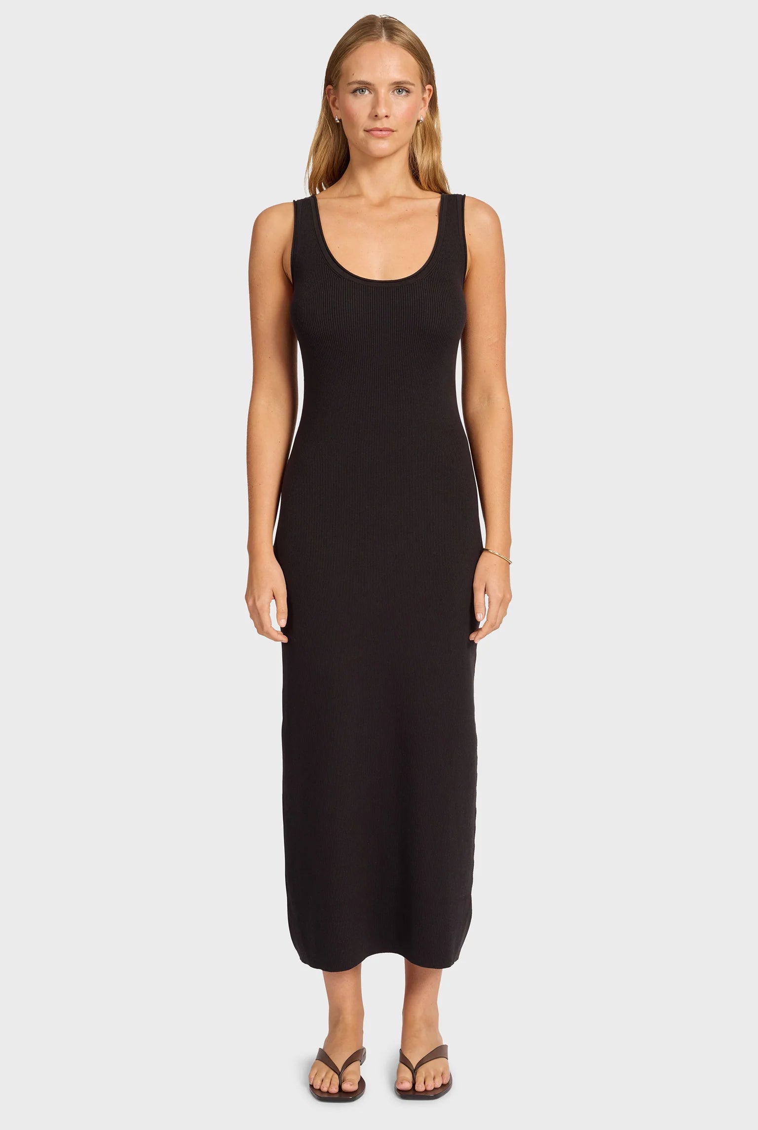 グレース ニットドレス - Black