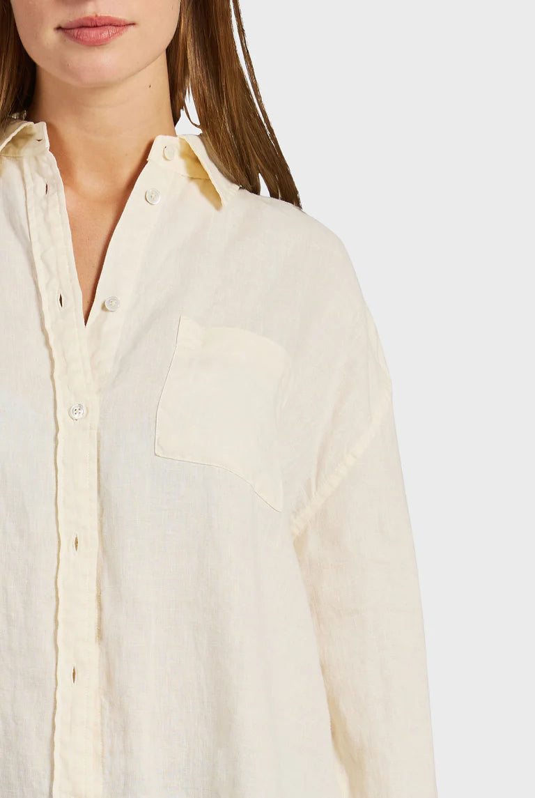 ウィメンズ ハンプトン リネンシャツ - Silk White