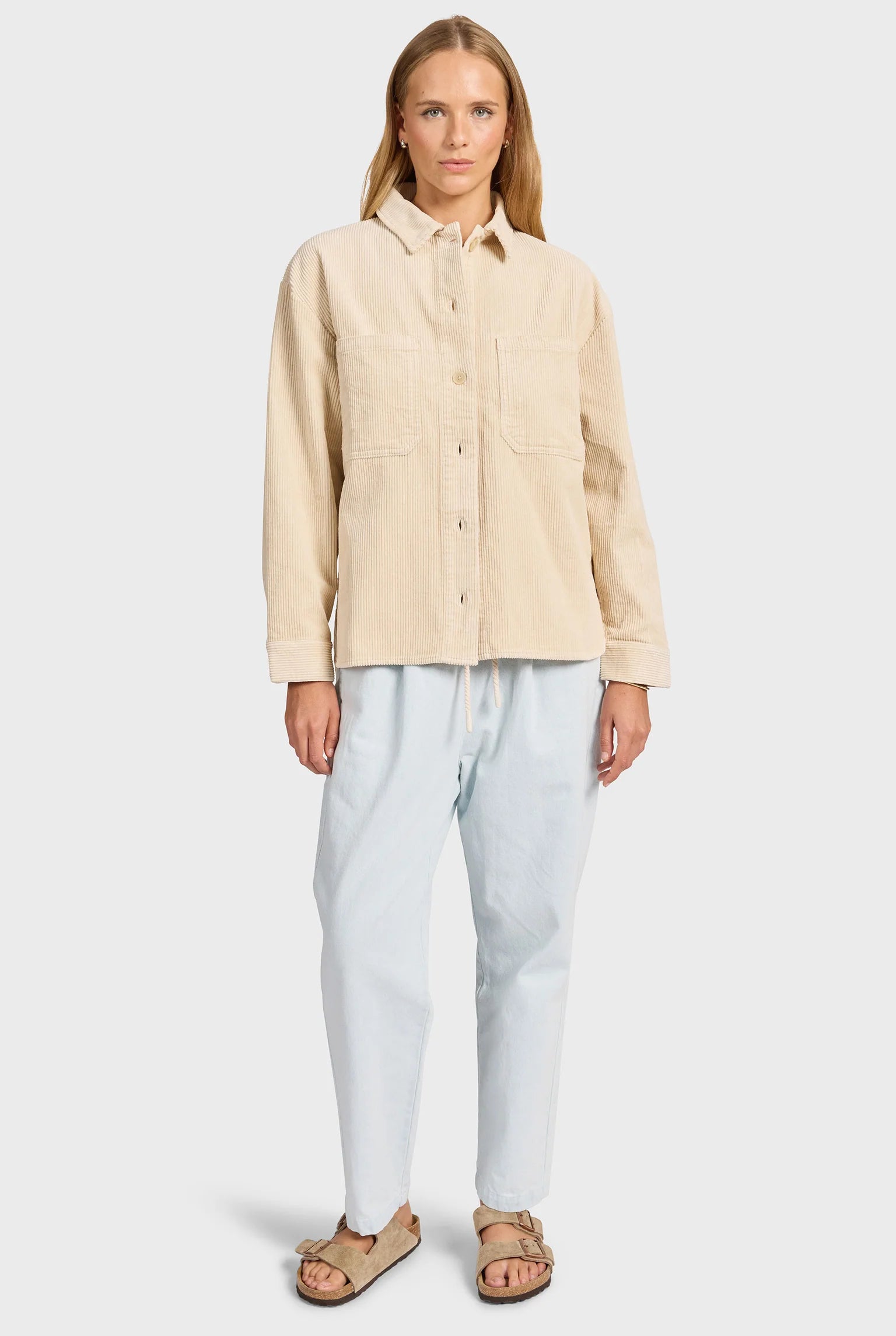 リボウスキー コードオーバーシャツ - Stone