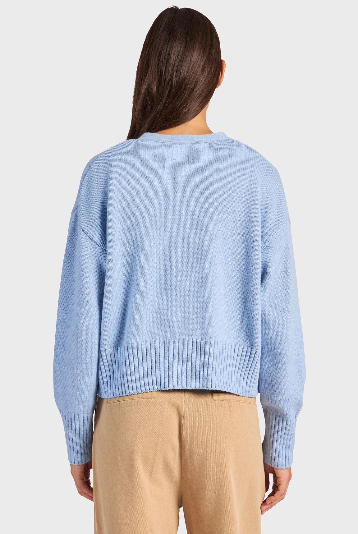 メイプルニットカーディガン - Bleach Blue