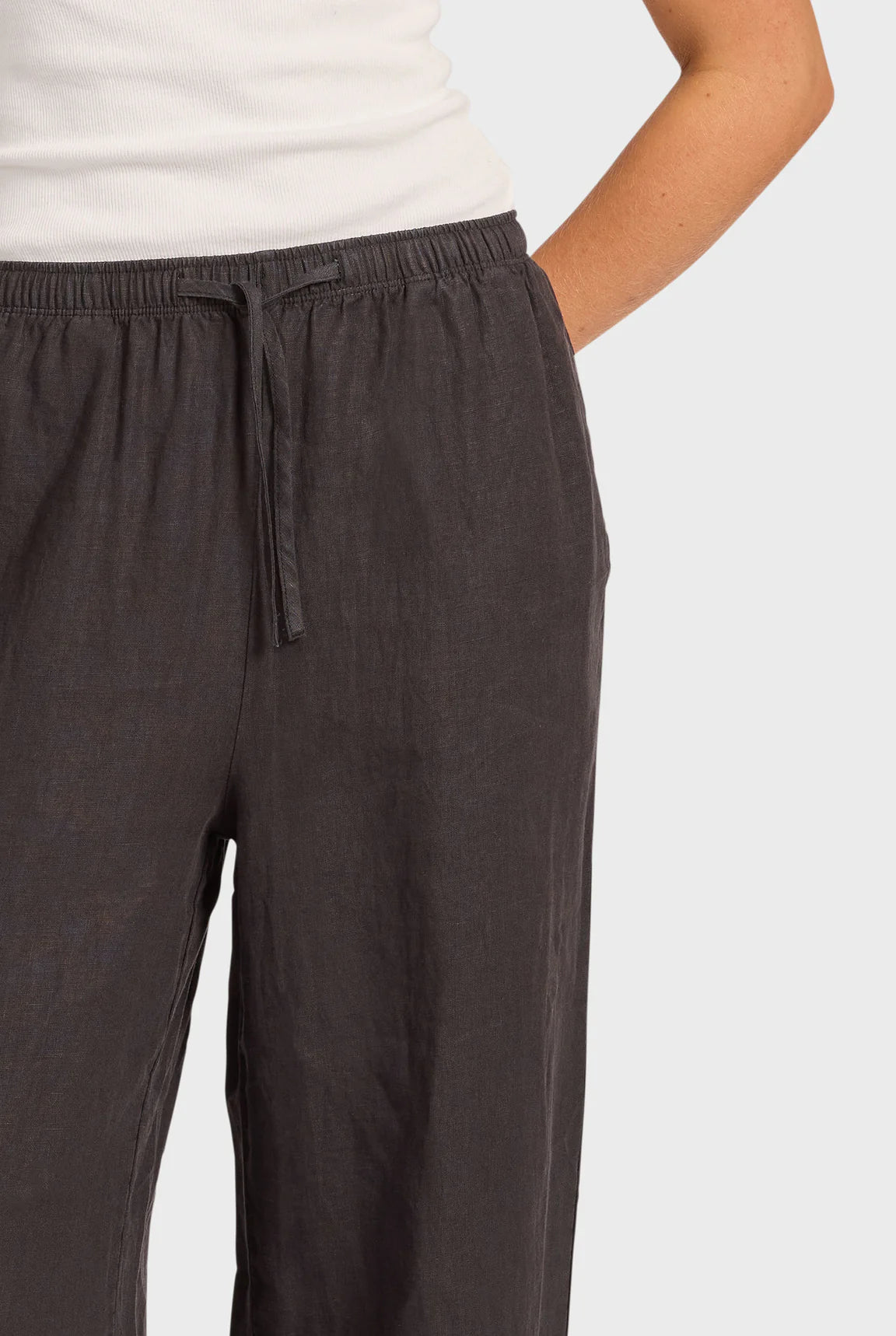 ウィメンズ リビエラ リネンパンツ - Black