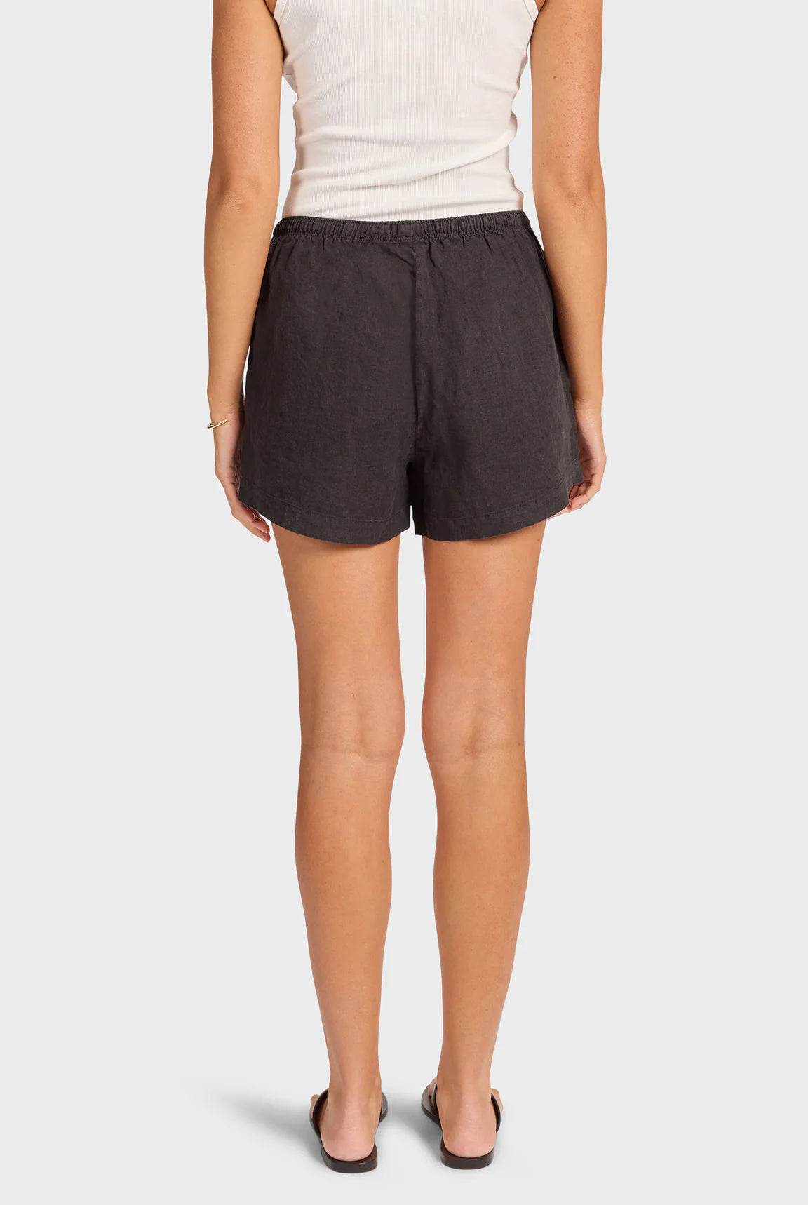 ウィメンズ リビエラ リネンショート - Black