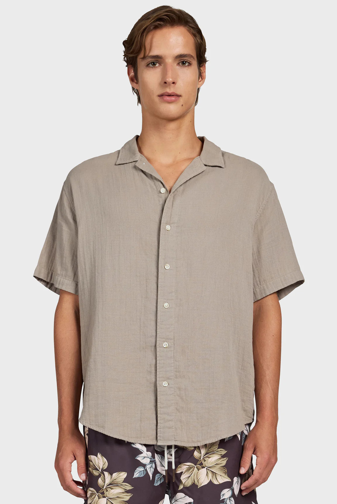 ビクターショートスリーブシャツ - Mineral Green