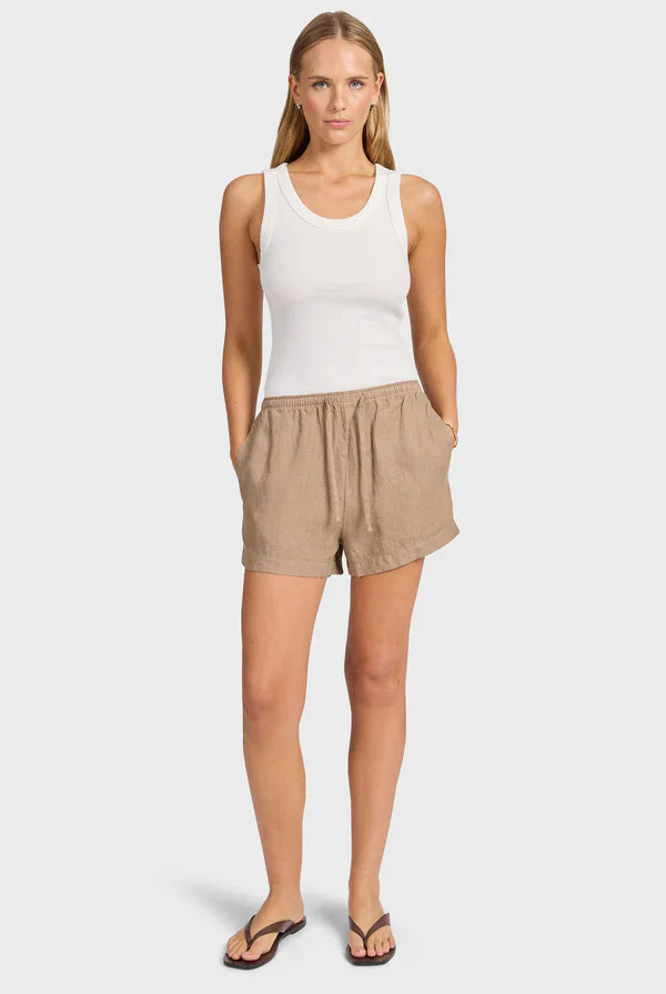 エッセンシャル リブタンク - White