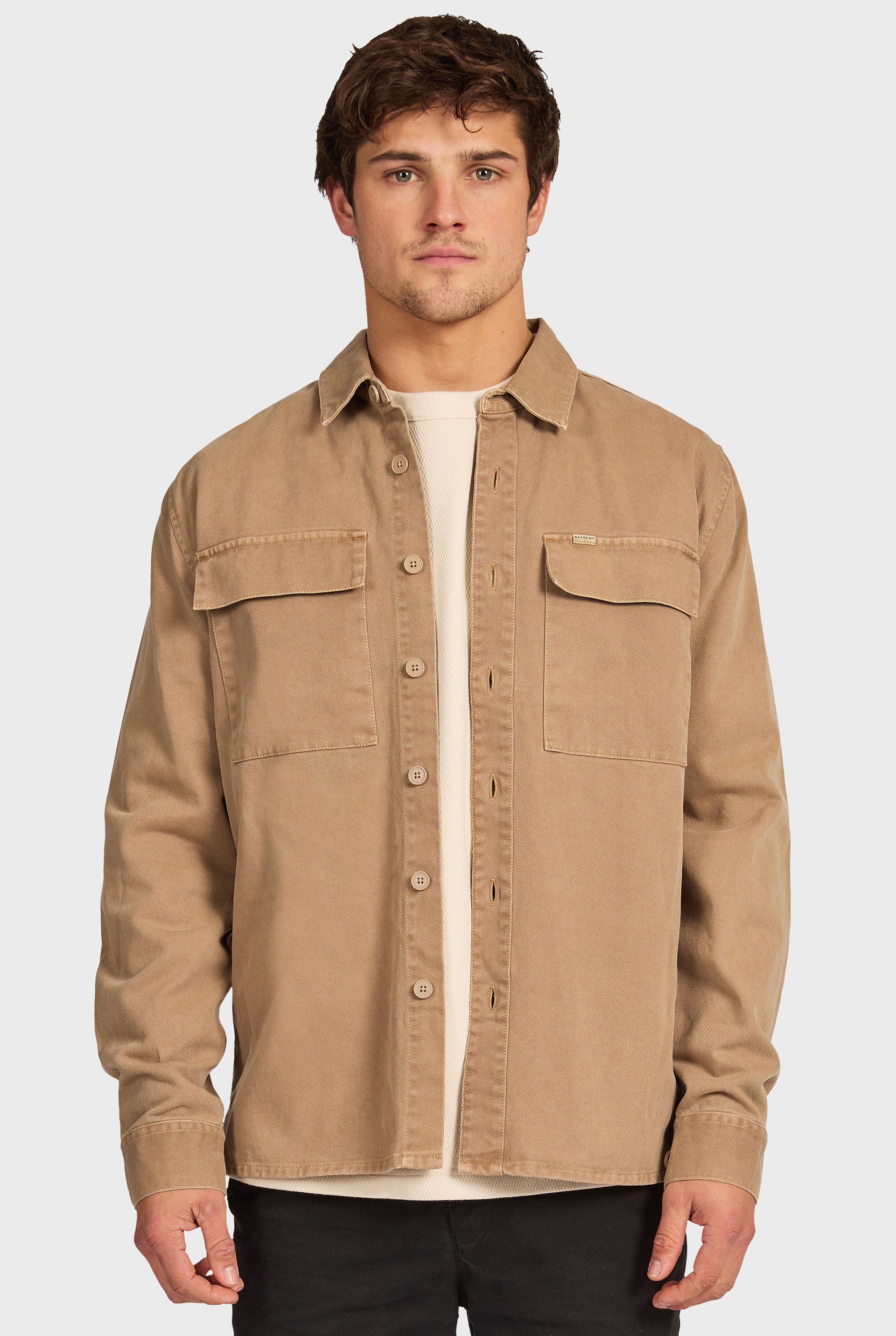 エッセンシャル オーバーシャツ - Warm Taupe