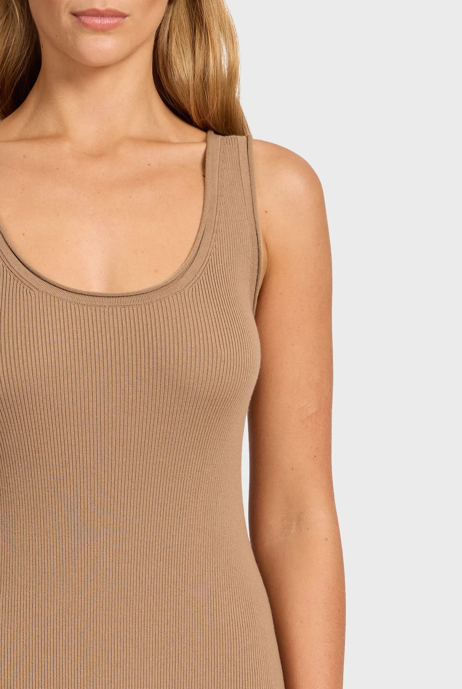 グレース ニットドレス - Jersey Caramel