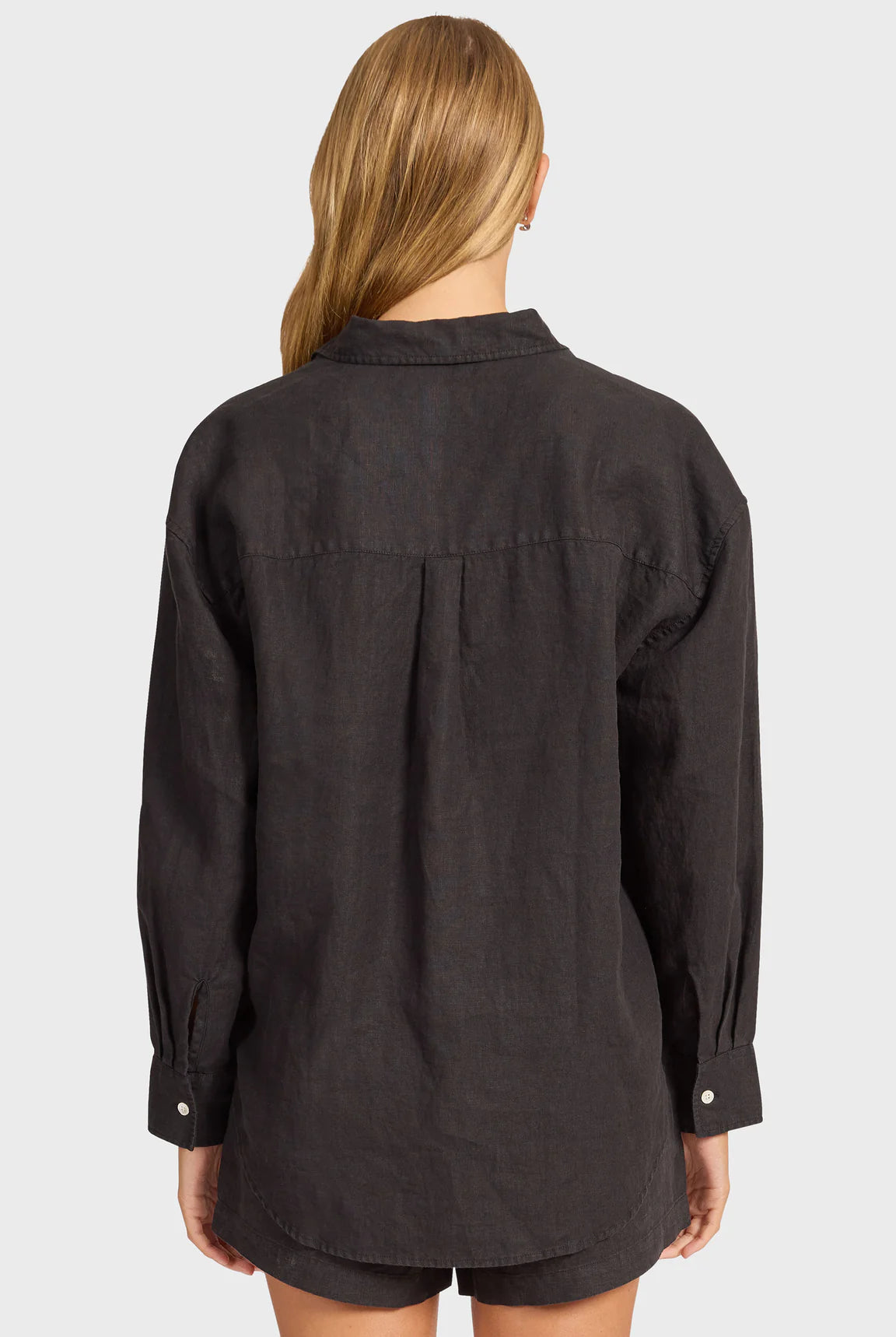 ウィメンズ ハンプトン リネンシャツ - Black