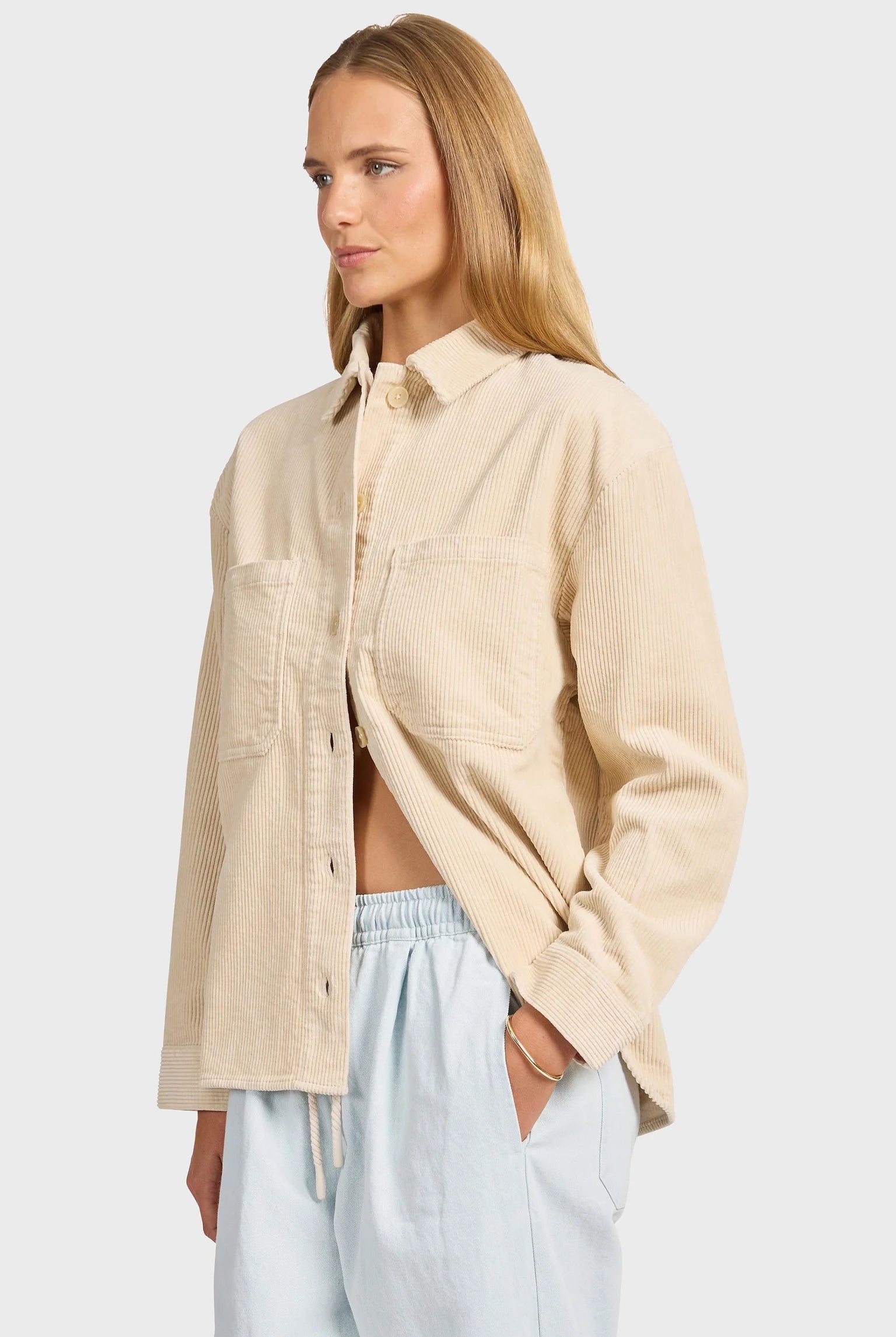 リボウスキー コードオーバーシャツ - Stone
