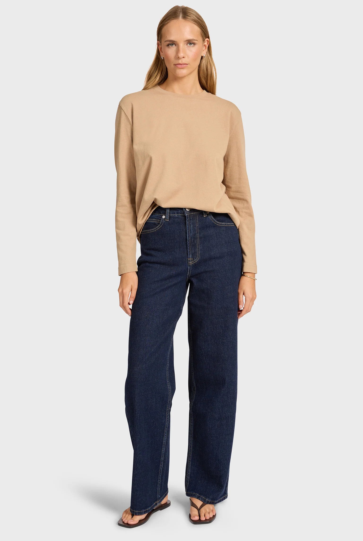 ロングスリーブTシャツ - Otter Tan