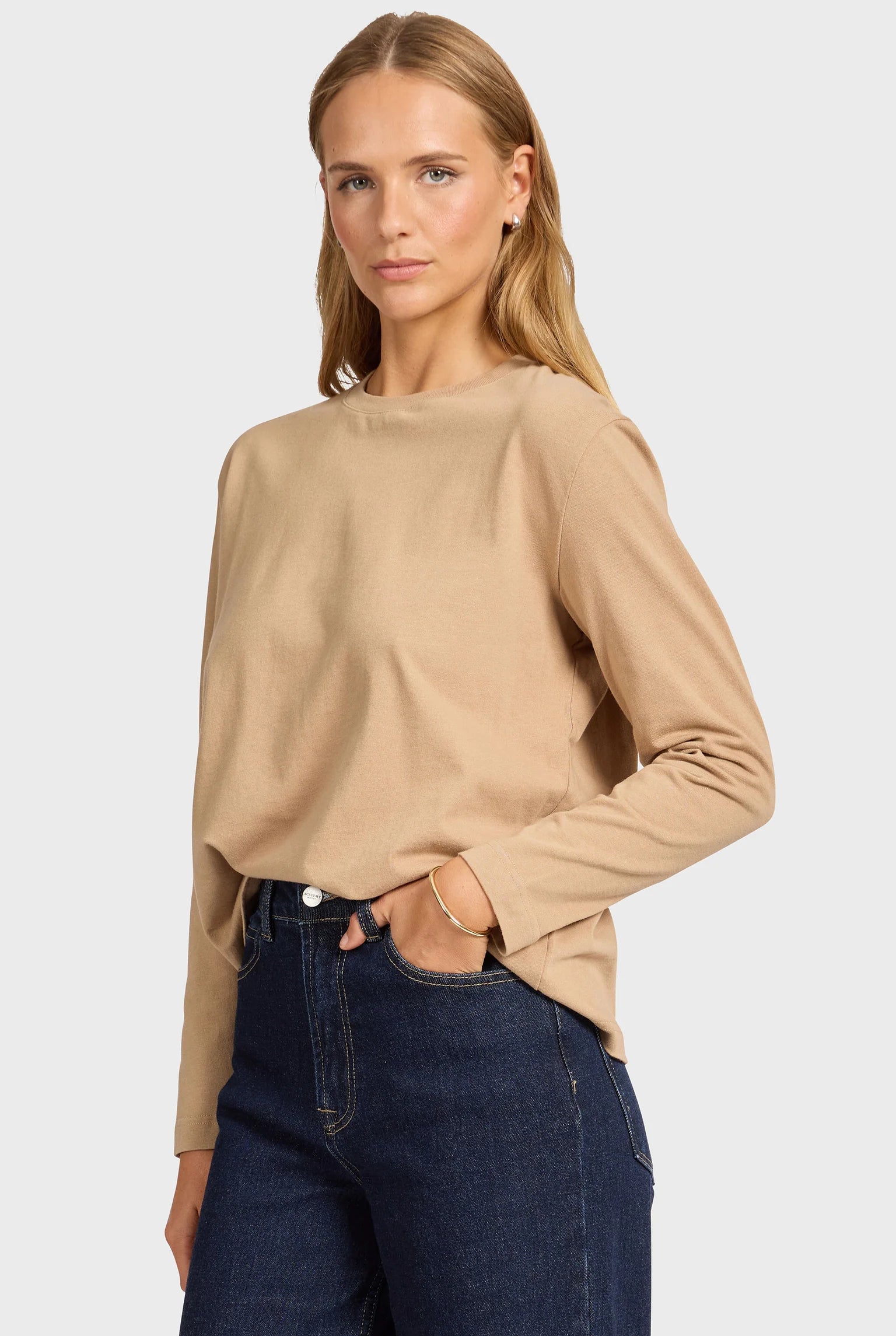 ロングスリーブTシャツ - Otter Tan