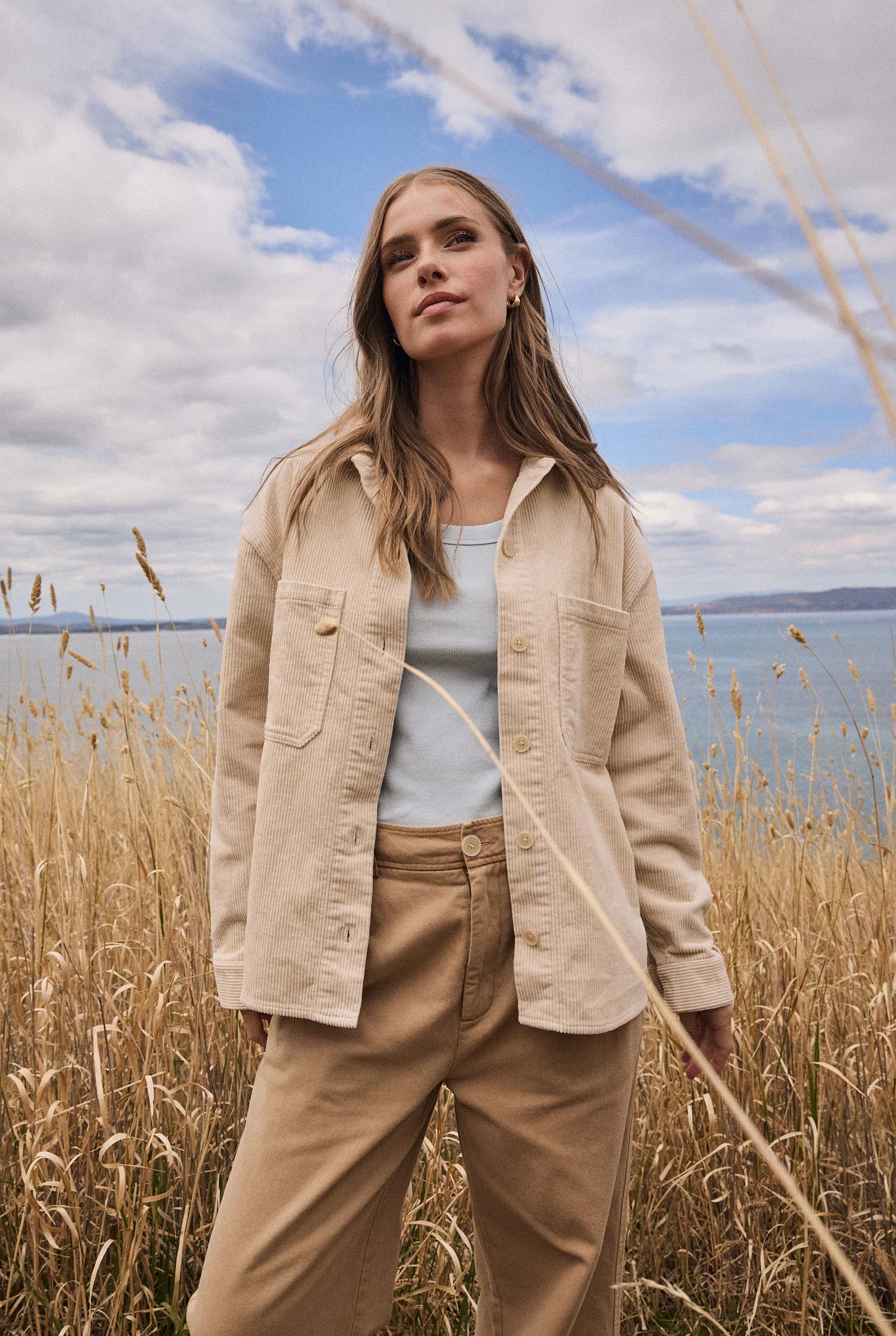 リボウスキー コードオーバーシャツ - Stone