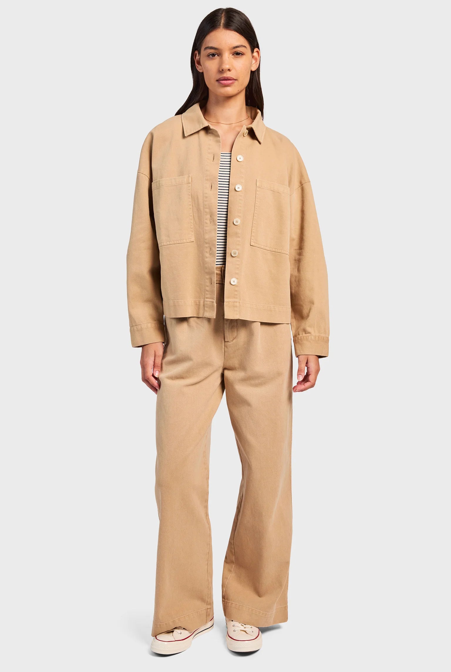 メリーツイルオーバーシャツ - Otter Tan