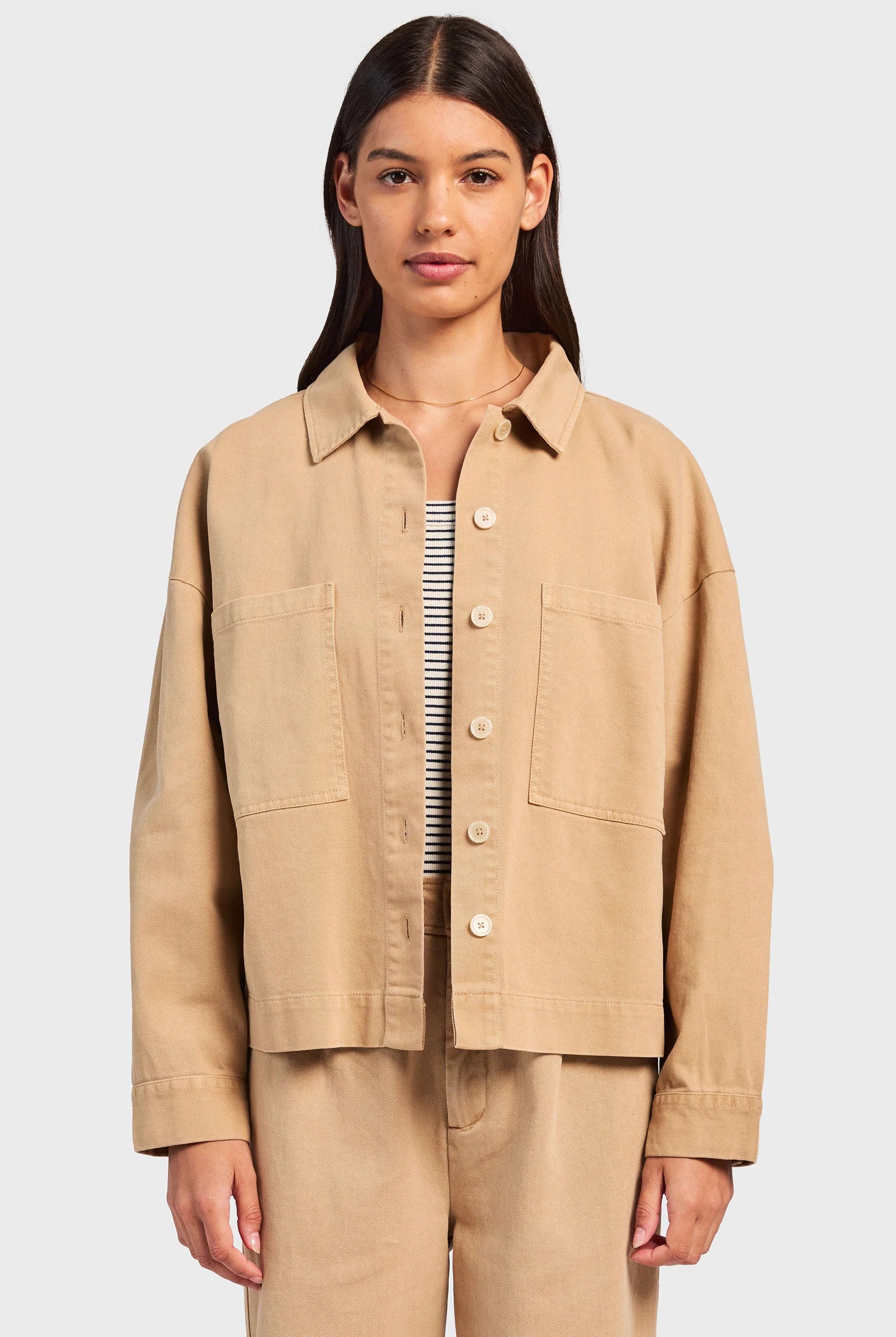 メリーツイルオーバーシャツ - Otter Tan