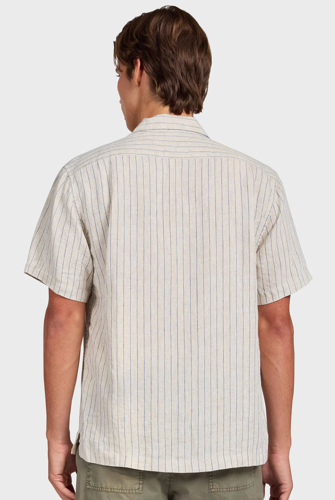 ミックショートスリーブシャツ - Natural Stripe