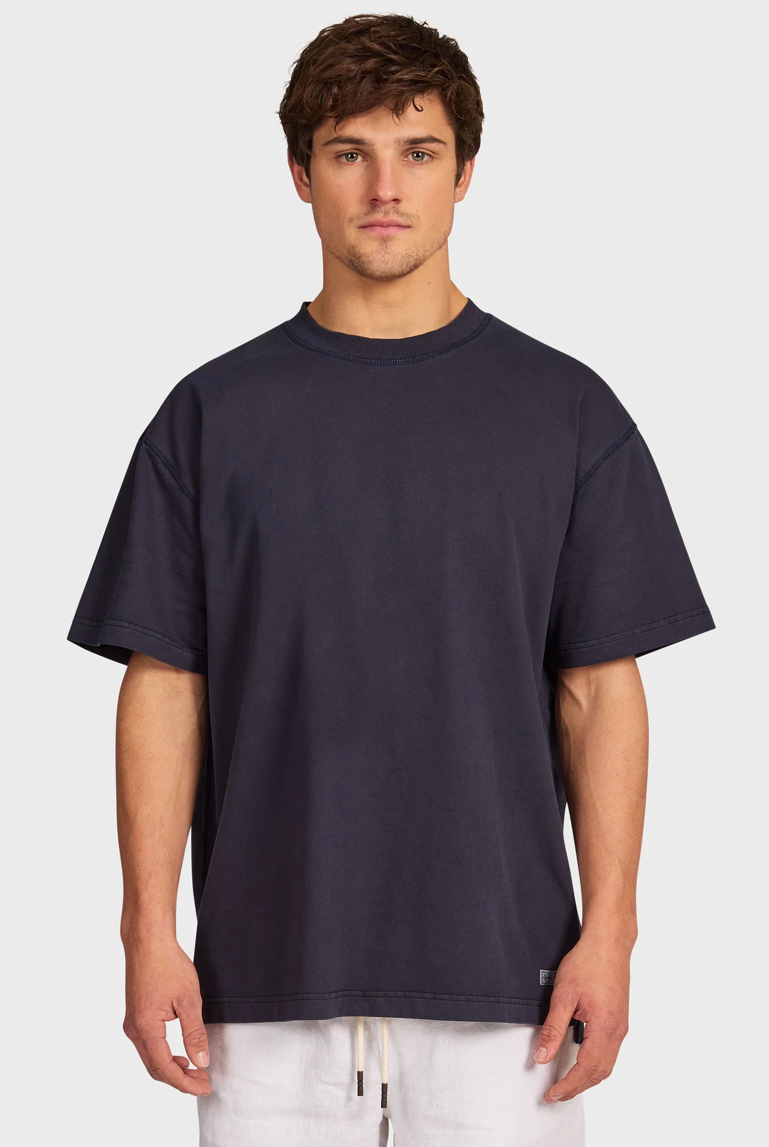 バーシティー クルーTシャツ - Peacoat Navy