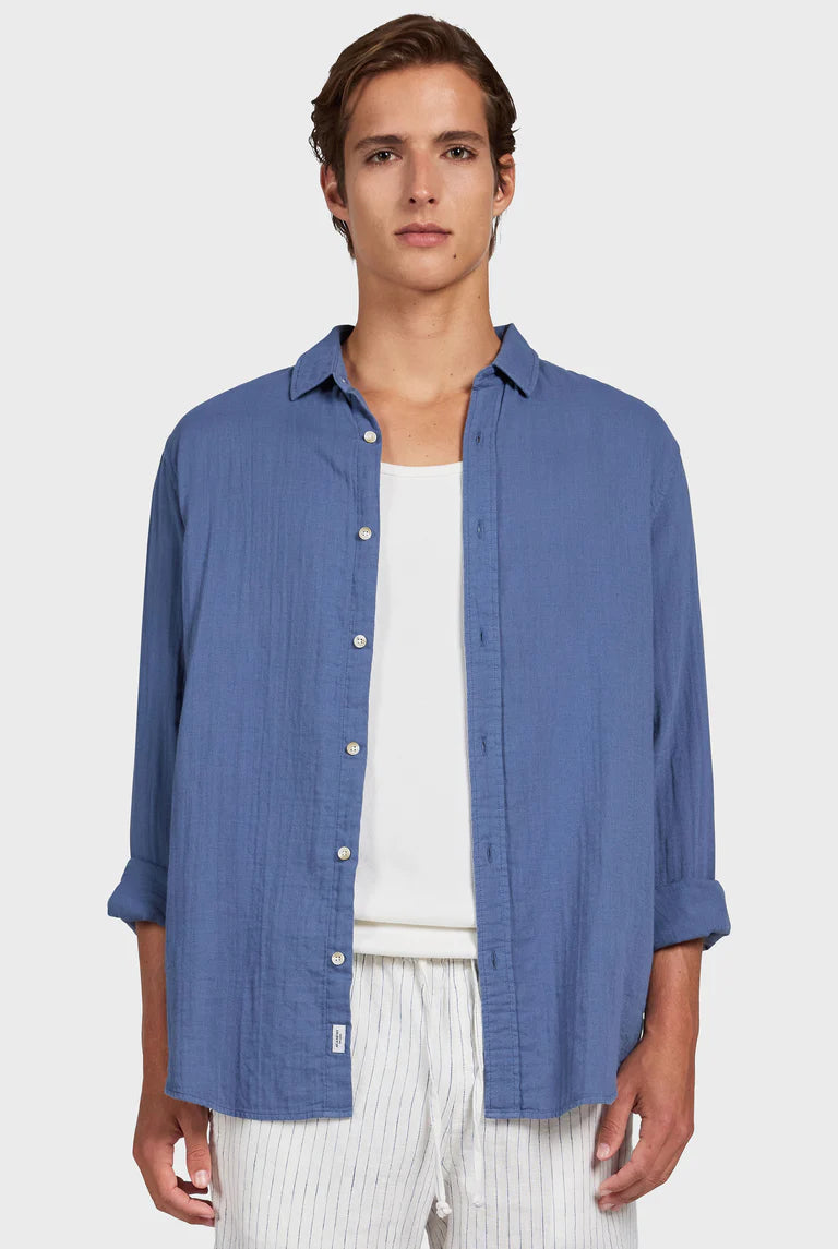 ビクターシャツ - Petrol Blue