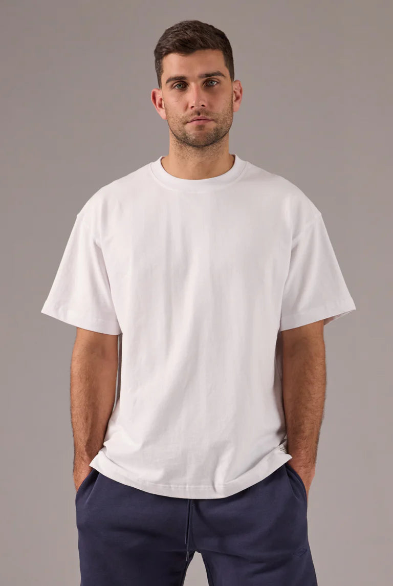 バーシティー クルーTシャツ - White
